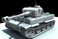 霸气高精虎式坦克maya模型