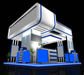 蓝白科技展厅3D模型