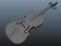 精致小提琴maya模型