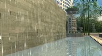 水幕场景,酒店外观整体设计3D模型