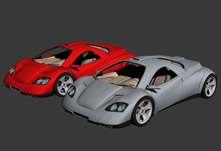 概念车,概念跑车3D模型