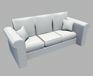 Maya简易沙发模型