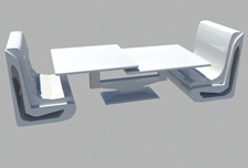 茶桌,茶几,沙发椅,玻璃桌3d模型