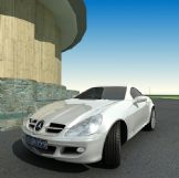 精致奔驰SLK200汽车3D模型