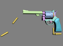 手枪,左轮手枪3D模型
