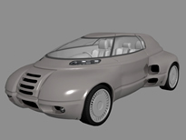 精品概念车3D模型