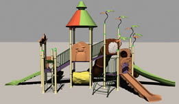 滑梯,儿童娱乐设施3D模型