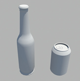 酒瓶,易拉罐3d模型