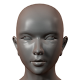 女人头部练习3D模型