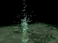 水滴落效果3D模型