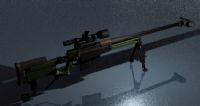 AS50狙击枪,巴雷特狙击枪3D模型