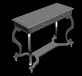 仿古木桌,古典家具3D模型