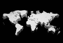 世界板块地图3d模型