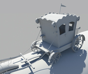 英式马车maya模型