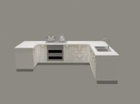 橱柜,厨房家具3D模型