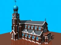 教堂,国外建筑3D模型