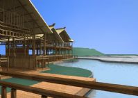 海边木屋场景3D模型