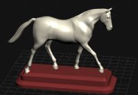 非常漂亮的马的雕塑3D模型
