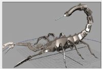蝎子,机械蝎子maya模型