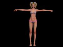 比基尼MM,泳装美女3D模型