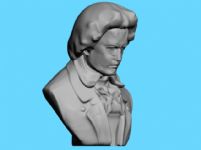 音乐家贝多芬雕像3D模型