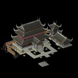 诛仙青云殿,古代建筑3D模型