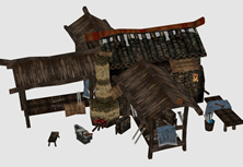 古代铁匠铺,武器店3D模型