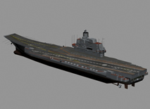 库兹涅佐夫航母,航空母舰3D模型