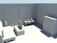 简单室内场景maya模型