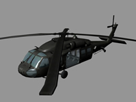黑鹰直升机maya模型