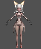 狐灵,游戏角色MM3D模型