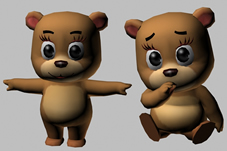 QQ宠物熊3D模型