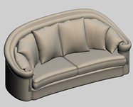 俄罗斯沙发,双人沙发3D模型
