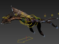 游戏中的飞龙,怪兽坐骑飞行动画3D源文件