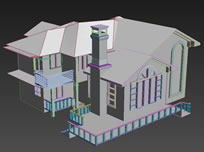 别墅简模,建筑3D模型