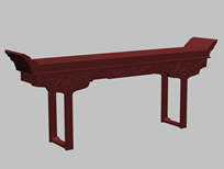 中式古典条案3D模型