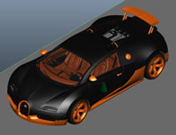 布加迪威龙跑车maya模型
