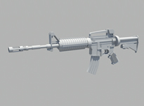 M4机枪maya模型