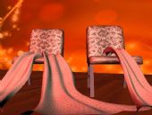 椅子,衬布maya模型