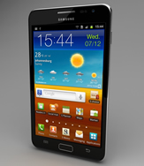 Samsung Galaxy Note 2手机3D模型