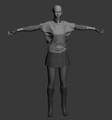 莫云飞,莫丽娜,3D人物模型