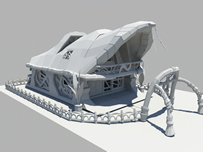 科幻房子maya模型