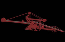 港口堆取料机3D模型