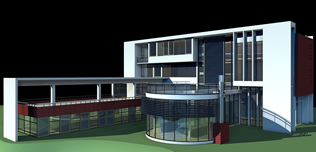 总部大楼,建筑效果图3D模型