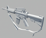 m4枪支maya模型