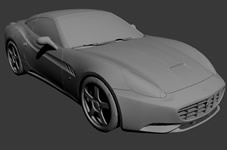 法拉利跑车,汽车3D模型