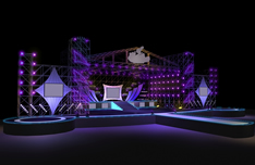 音乐舞台设计3D模型