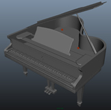 三角钢琴maya模型