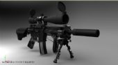 M4狙击枪maya模型