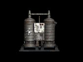 蒸汽罐子,桶子3D模型